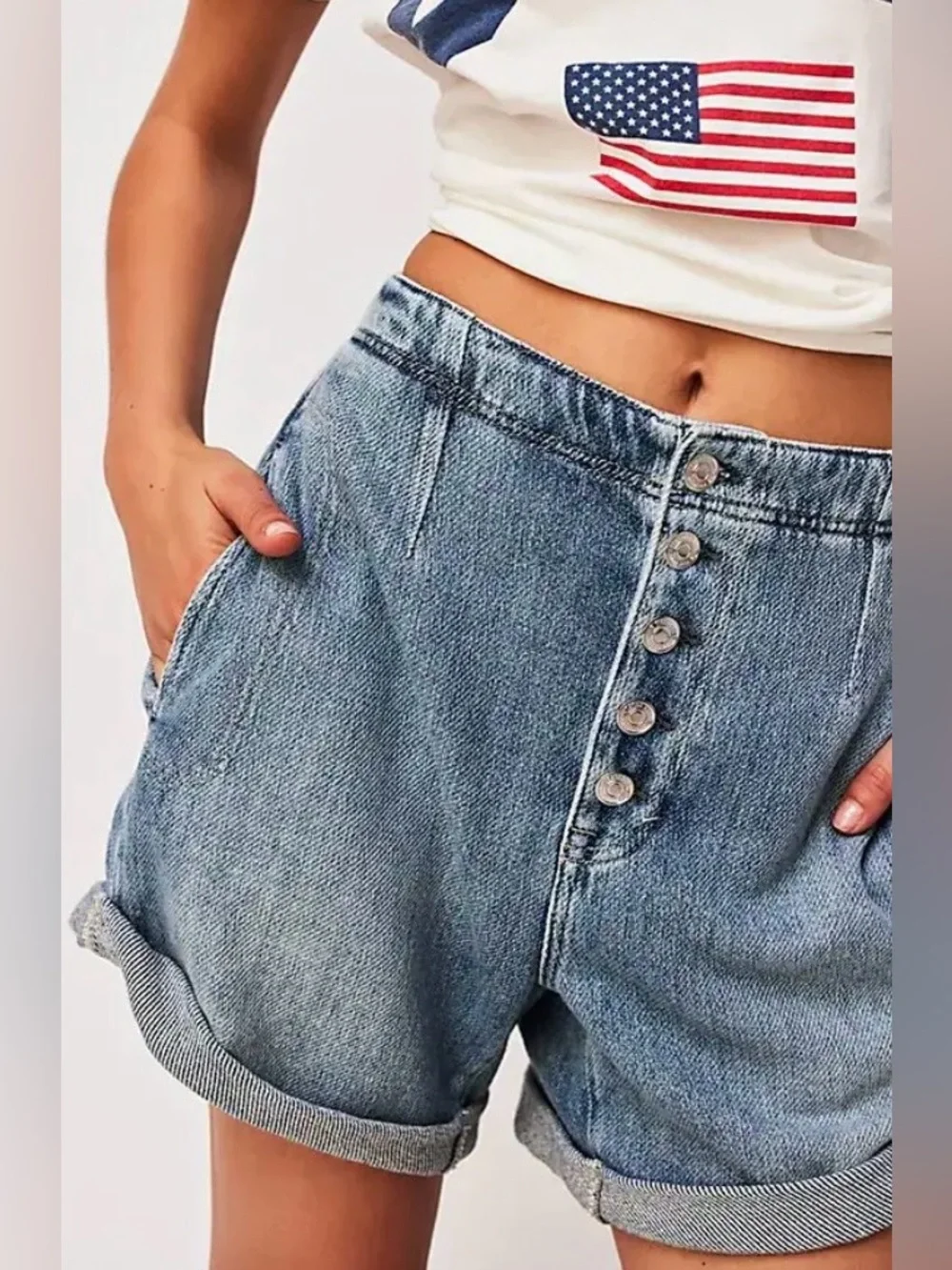 NWOT We The Free Osaka Relaxed Shorts~ Spring Garden
